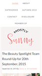 Mobile Screenshot of mostlysunnyblog.com